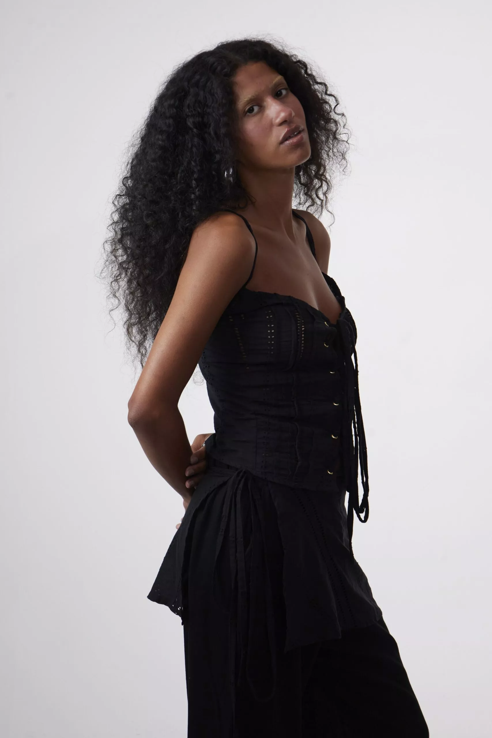 Saia Lenço New Laise Preta - Imagem 13