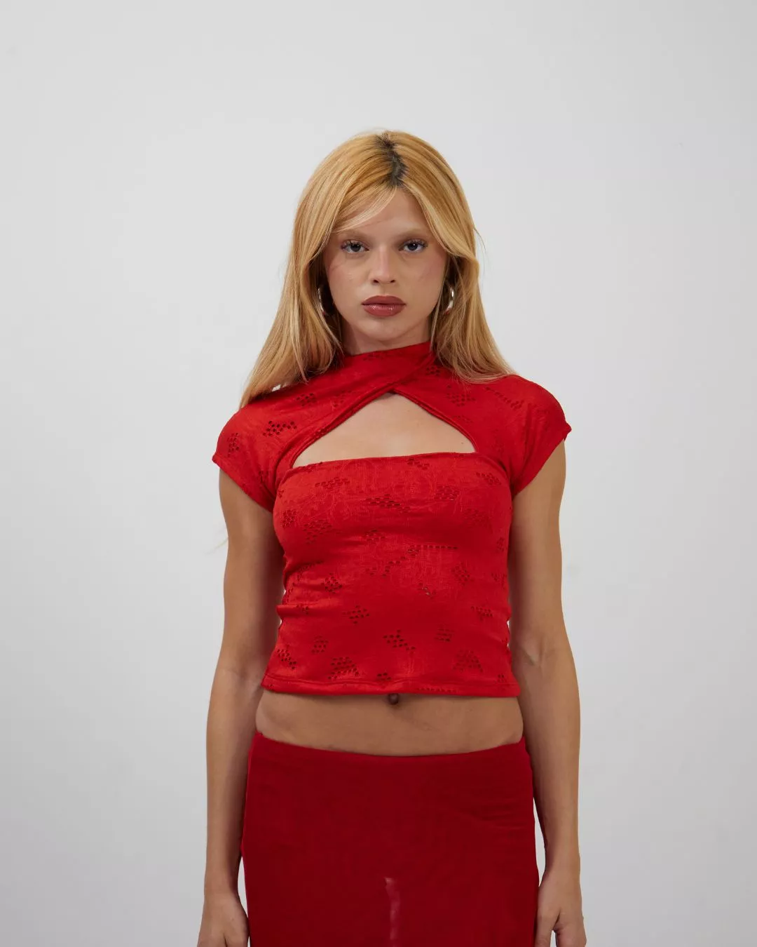 Blusa Nó Laise Vermelha - Imagem 5