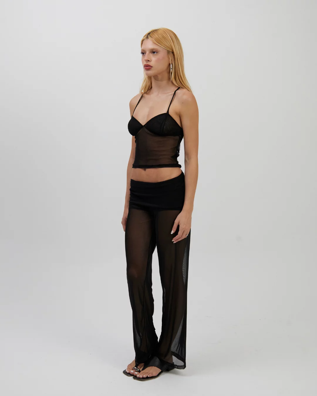 Calça Cós Saia Tule Preta - Imagem 4