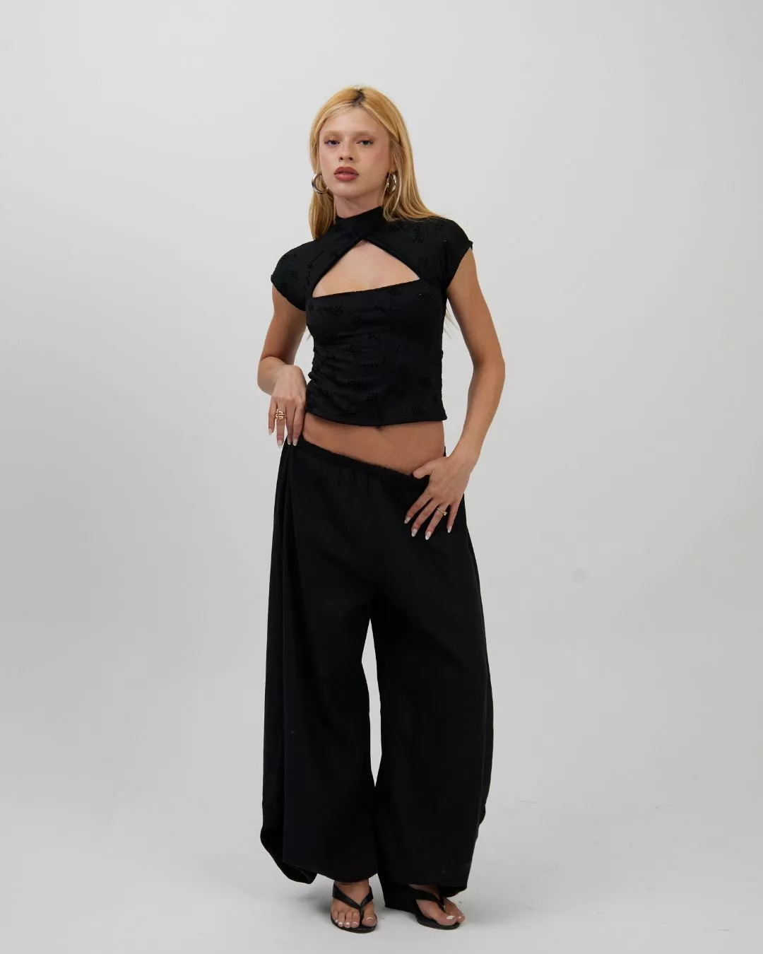 Blusa Nó Laise Preta - Imagem 3