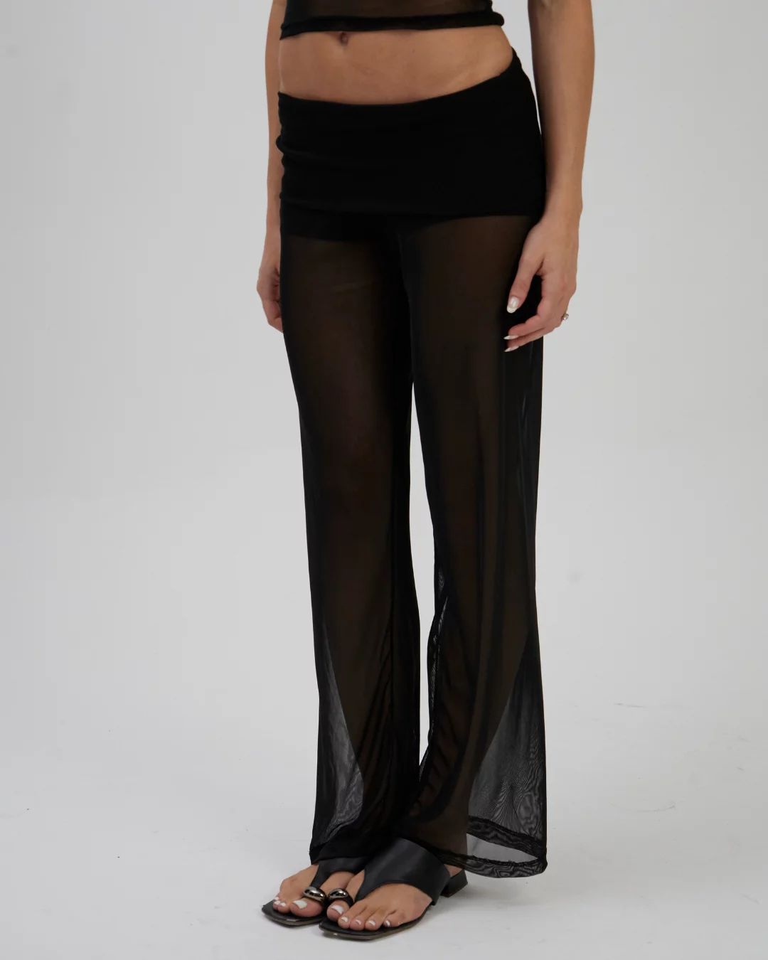 Calça Cós Saia Tule Preta