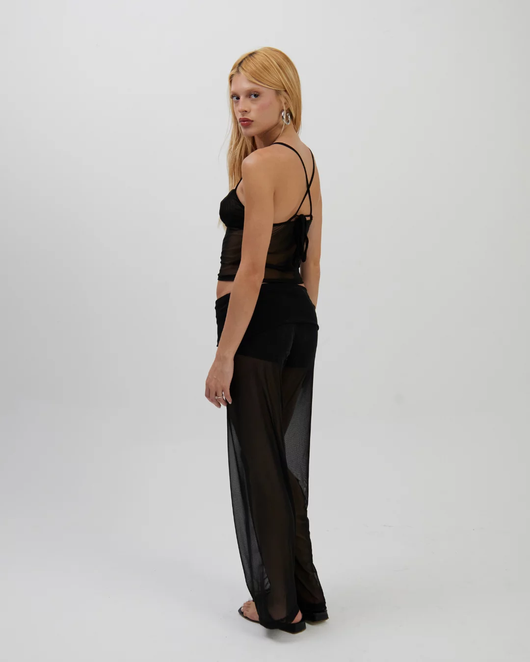 Calça Cós Saia Tule Preta - Imagem 7