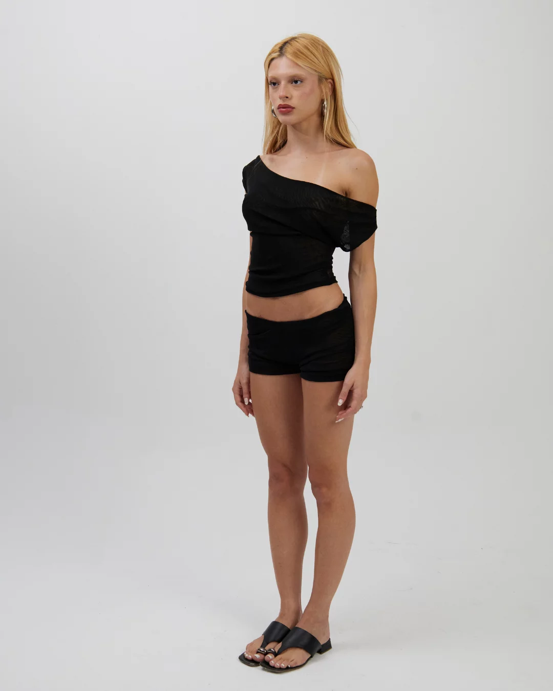 Mini Shorts Tule Preto - Imagem 2