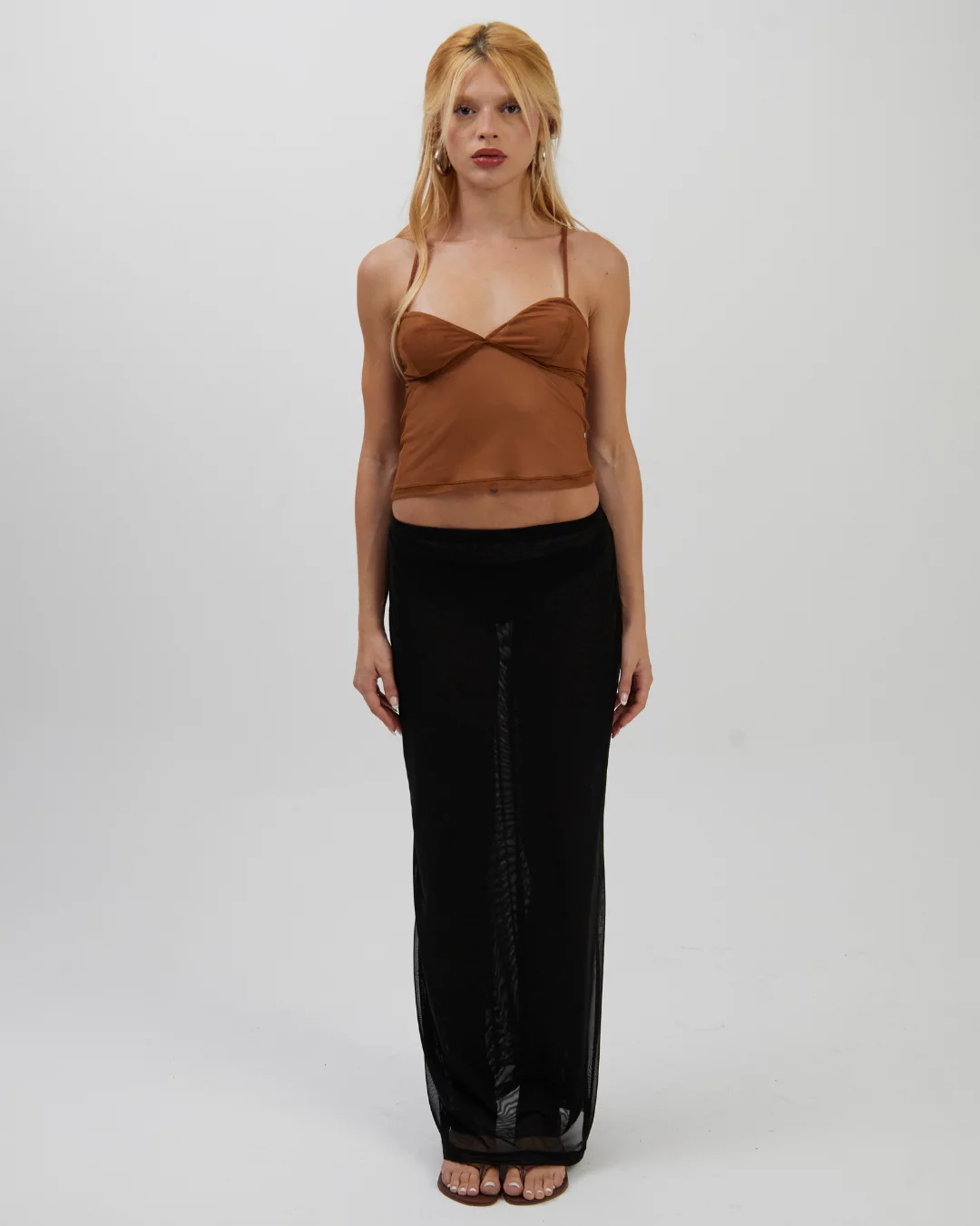 Saia Longa Tule Preta - Imagem 7