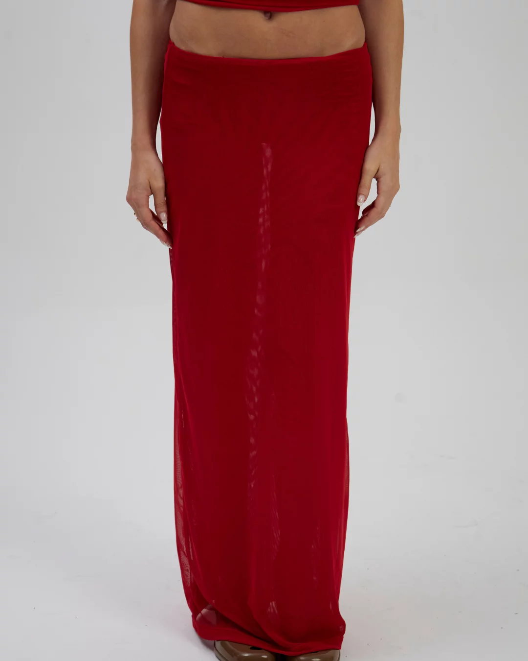 Saia Longa Tule Vermelha - Imagem 3