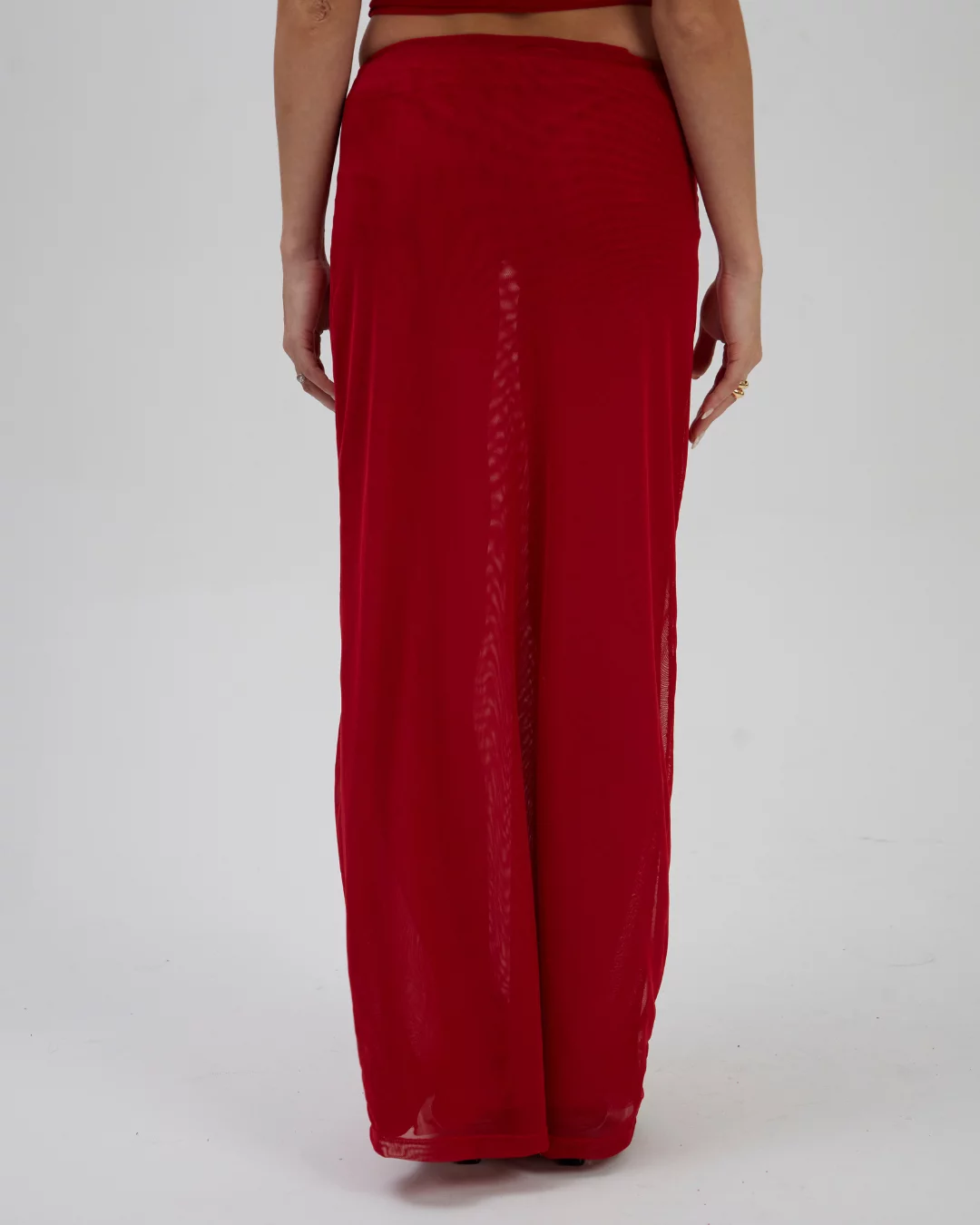 Saia Longa Tule Vermelha - Imagem 5
