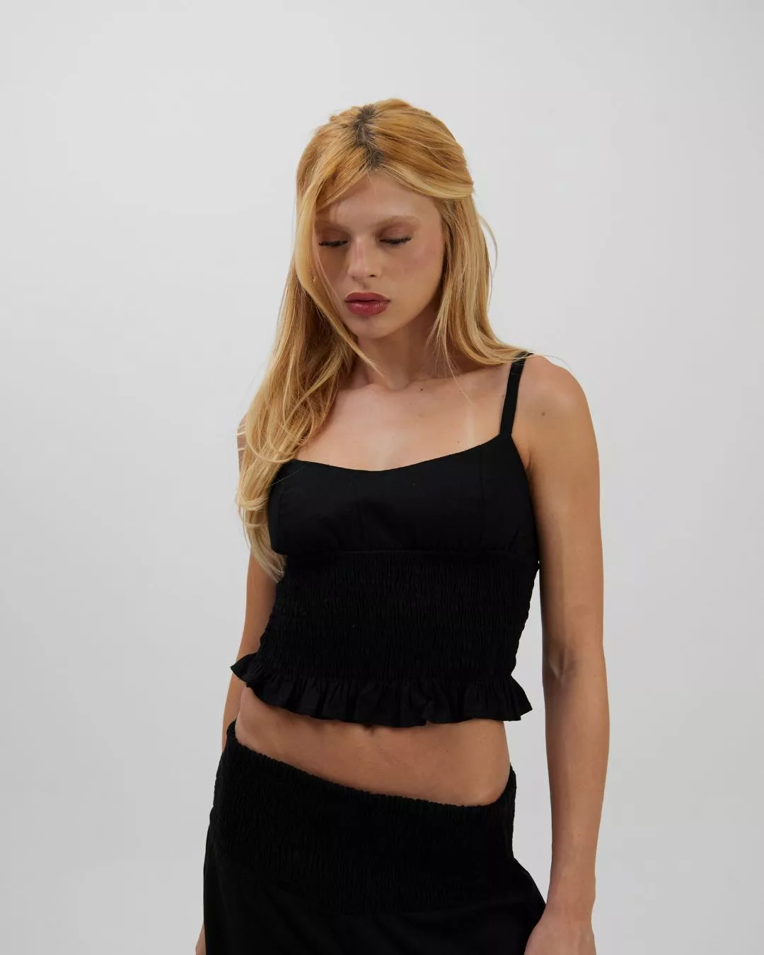 Top Alça Lastex Preto - Imagem 4