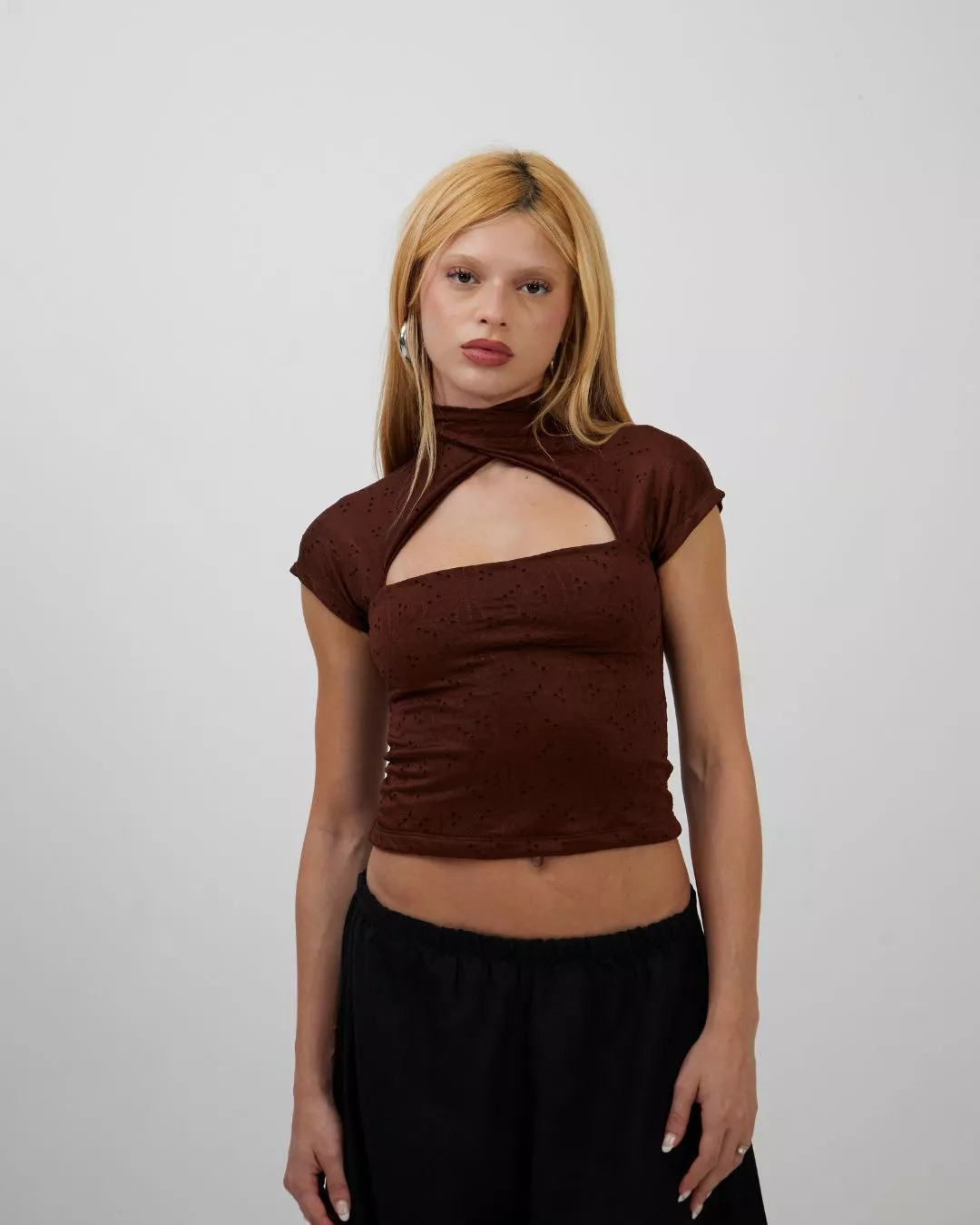 Blusa Nó Laise Marrom - Imagem 4