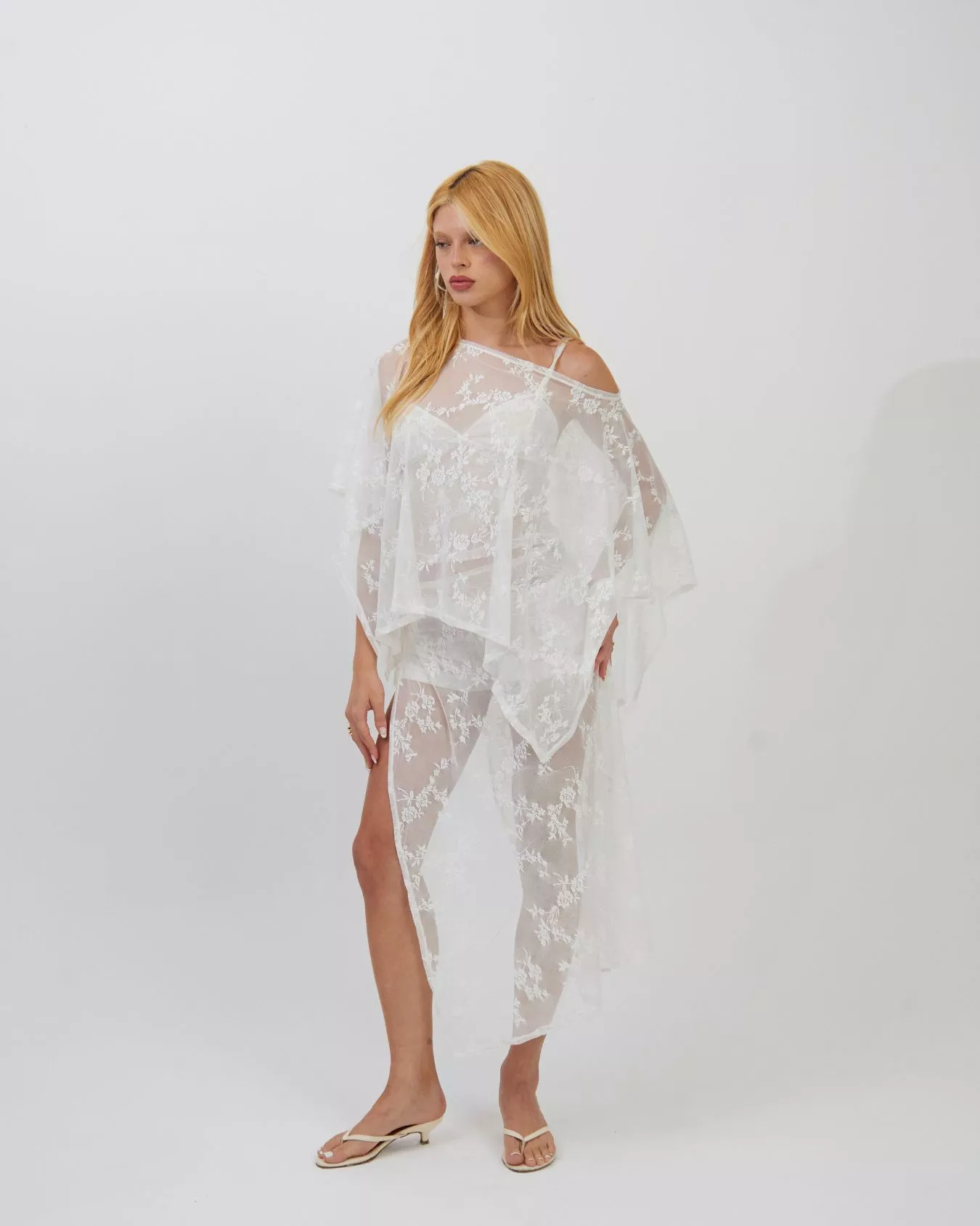 Saia Lenço Longa Renda Off - Imagem 8