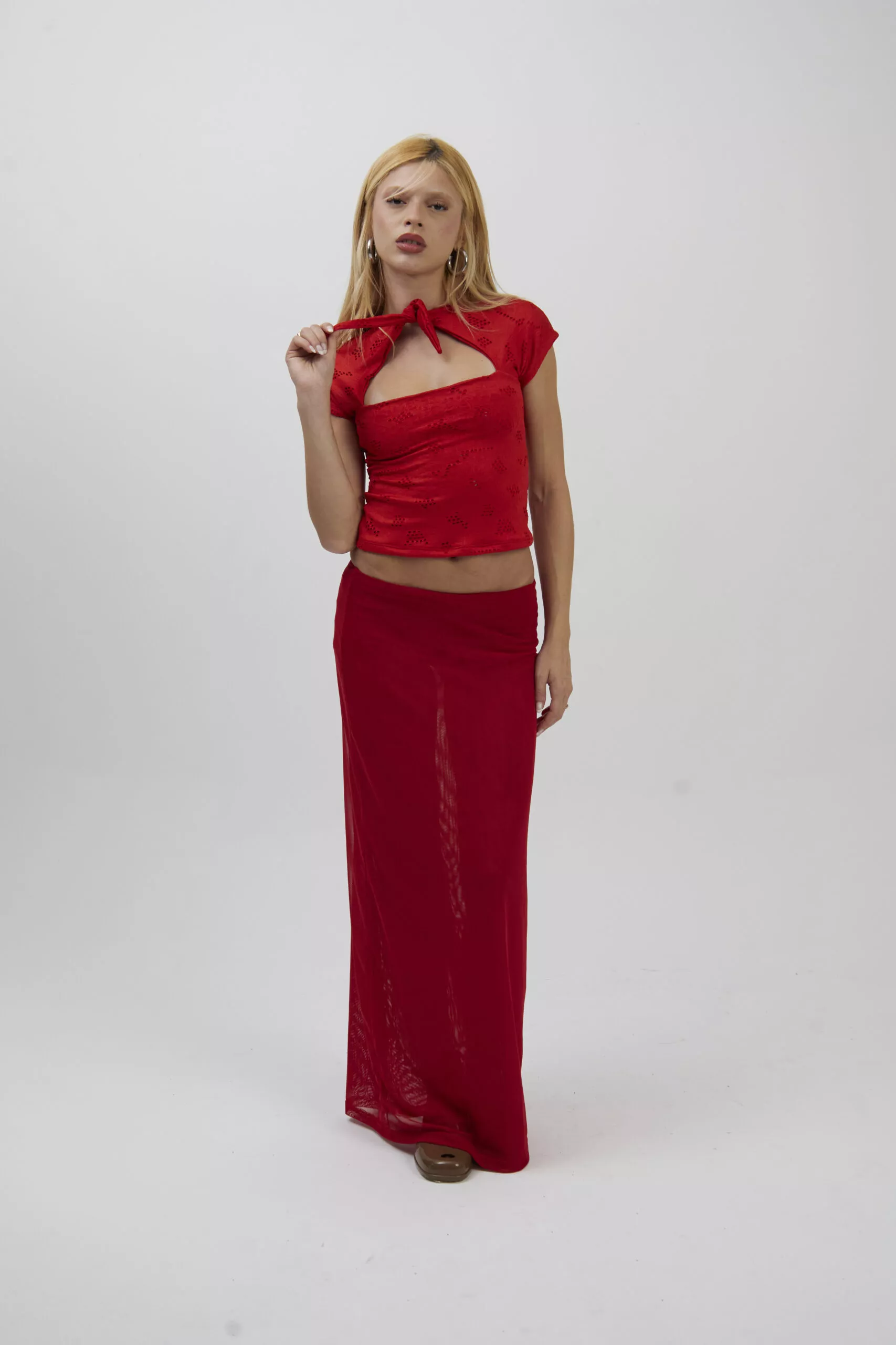 Blusa Nó Laise Vermelha - Imagem 10