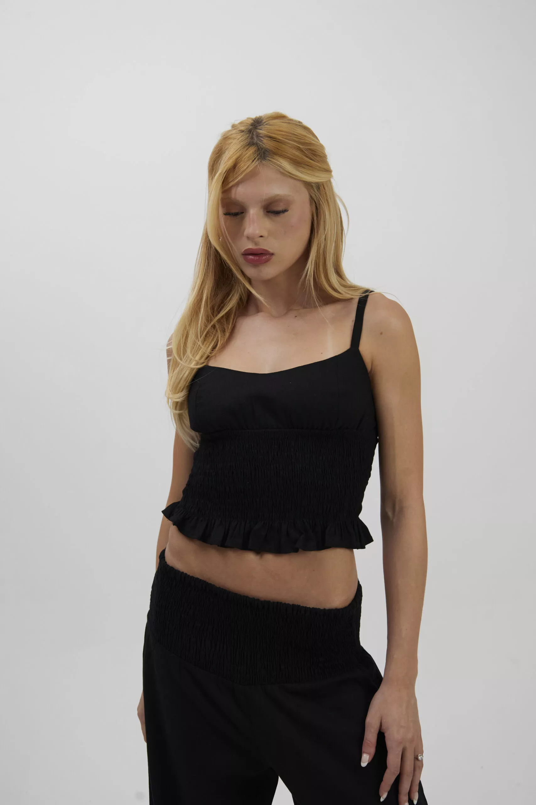 Top Alça Lastex Preto - Imagem 3