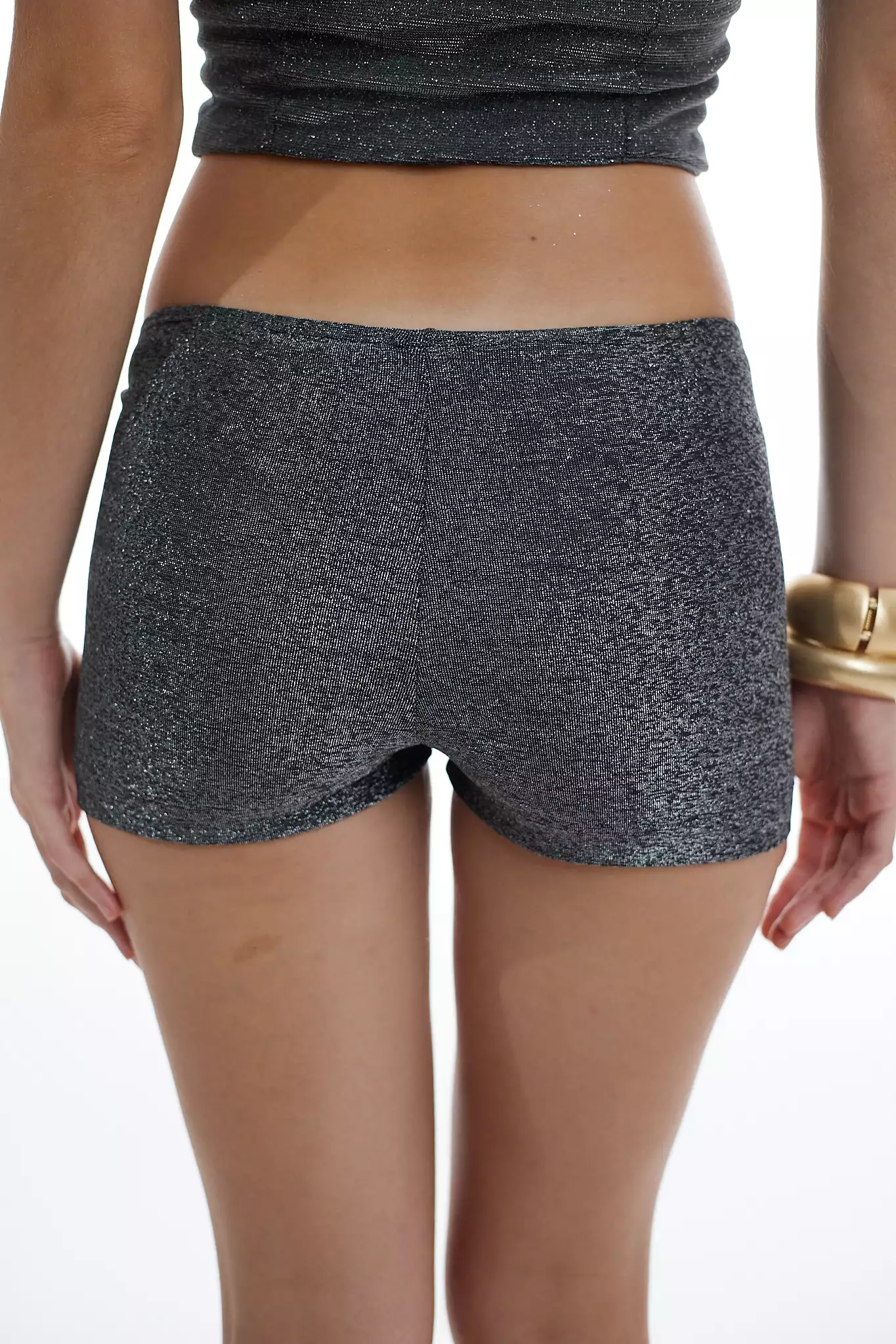 Mini Shorts Lycra Prata Escura - Imagem 15